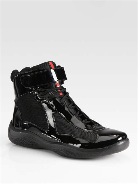 prada sneakers eleganti|prada high top sneakers women's.